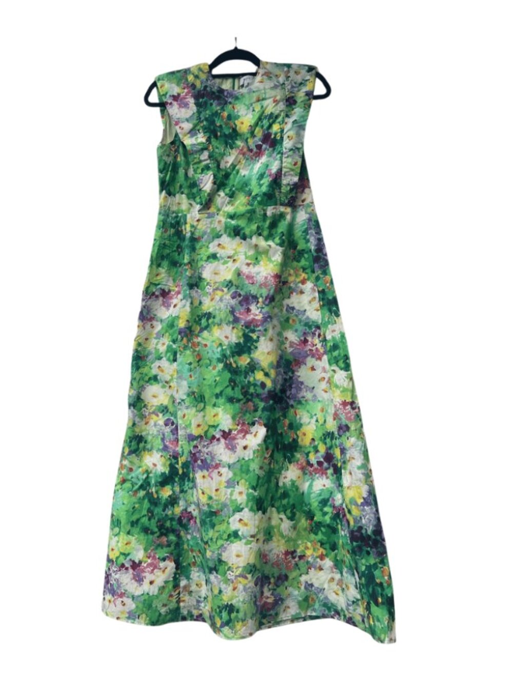 Mirto Women’s Green Floral A-Line Dress